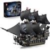 TYCOLE Set di Costruzioni Perla Nera Nave Pirata Barca con Luci 2288 Pezzi | Modello di Barca Giocattolo Creativo Regalo di Compleanno Natale per Bambini Adulti 8+ Decorazione per Casa e Ufficio