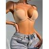 DAGA Reggiseno push up sexy da donna con incrocio sul retro, abito da sera da donna a forma di U profondo, reggiseno senza schienale