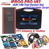 ITCARDIAG NUOVO Iprog Pro Full V89 con 7/11 Adattatori Supporto Eeprom IMMO/KM/Radio/Airbag Reset Cruscotto IPROG + V87 ECU Strumento Programmatore Chiave