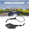 NONE 8mm 10mm Lato posteriore Specchio convesso Maniglia Bar End Specchi retrovisori laterali per Scooter E-Bike Moto 1 paio Specchio moto
