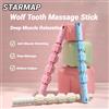 STARMAP Bastone da massaggio per muscoli a 4 sfere Rilassamento Yoga Fitness Fascia per denti di lupo per polpacci Cosce Quadriceps Braccia Avambracci