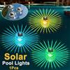 NONE 1pc lampada solare galleggiante a led piscina palla pannello solare alimentato stagno deriva bagliore impermeabile mostra discoteca luce che cambia colore