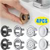 NONE 4 pezzi cucina bagno lavabo troppopieno circolare coperchio di scarico decorazione vasca da bagno lavandino foro troppopieno lavabo cavo troppopieno
