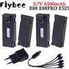 Limskey Batteria ricaricabile 3.7V 6500mAh un caricabatterie per RC Drone E88 E88PRO E99 E99PRO P1 K3 P10 A13 E525 RC Quadcopter parti batteria