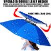 NONE Cappello Ombrello Pieghevole Impermeabile con Protezione Solare, Cappello da Pesca, Copricapo da Spiaggia a Doppio Strato con Protezione UV