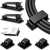 NONE Organizzatore di cavi adesivo Supporto per cavi Gestione cavi Morsetto per cablaggio Clip per alimentazione PC domestica Cablaggio cavo USB Gestore cavi desktop