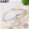 URBABY Braccialetti con ciondoli in argento sterling 925 originali fatti a mano, braccialetti con osso di serpente morbido e liscio per le donne