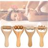 JWWMMJ Rullo da massaggio in legno da 1 pezzo, rullo corpo multifunzionale per la riduzione della cellulite, allevia la tensione muscolare, rullo muscolare naturale