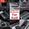 DDJCARBON Per Audi A3 S3 8P 2006 2007 Accessori Auto Maniglia Della Porta In Fibra di Carbonio Air Vent di Sollevamento Della Copertura Trim Adesivo Modifica Interni