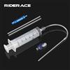 riderace Strumento per Iniezione Liquido in Pneumatici Tubeless per Biciclette, Siringa da 60ML, Attrezzo per Rimozione Valvola Presta, Strumento per Iniezione Fluido per Pneumatici MTB e Bici da Strada