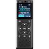 PASARTER Registratore audio vocale con registrazione a lungo termine dicta ricaricabile di tipo C a grande schermo attivato con scheda TF esterna con riduzione del rumore