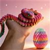 NONE Giocattoli stampati in 3D Decorazioni per la casa Decorazioni per il desktop Figure anime Articoli per la decorazione della casa articolati Stampa 3D Uova di serpente rotanti