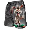 NONE Pantaloni corti da uomo con stampa 3D Tigre Pecora Pollo Coniglio Pantaloncini da spiaggia con motivo animale Pantaloncini da surf hawaiani estivi Costume da bagno per bambini