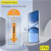 ERIKOLE 2 pezzi rivestimento oleorepellente senza polvere facile installazione vetro temperato per Realme GT7 6 5 4 3 2 Pro C75 5G C75X C65 protezione schermo