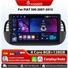 Podofo 2 Din WIFI Autoradio Per FIAT 500 2007-2015 Wireless Carplay Android Auto Car Lettore Multimediale Mirrorlink Autoradio