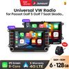 Junsun Autoradio Android Junsun 7" 9" per VW Volkswagen Skoda Octavia Golf 5 6 Touran Passat B6 Polo Jetta CarPlay Stereo Auto RDS DSP