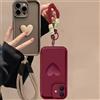 JoyKiworld 3D Love Heart Hang Strap Case For Motorola Edge 50 Pro 60 Fusion 40 Neo G54 G84 G35 G75 G85 G24 G05 G15 G34 G53 G14 G32 Cover