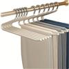 NONE 20/10 pezzi in metallo a forma di Z appendiabiti antiscivolo durevole appendiabiti multifunzionale armadio Jean appendiabiti casa pant organizer