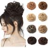 NONE Grande chignon disordinato pezzo di capelli ondulati ricci scrunchies chignon sintetico coda di cavallo estensioni dei capelli falso chignon updo posticci per donna