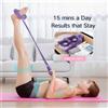 NONE Tenditore per pedale a 4/6 tubi Attrezzatura multifunzionale per il fitness domestico Yoga Rafforzamento addominale Fascia elastica Corda di tensione