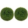 HOMCOM set di 2 palline artificiali tubolari da 40 cm, protezione UV, decorazione per casa, giardino, feste di matrimonio