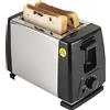 homgeek Tostapane a 2 Fette con Slot Larghi, 6 Impostazioni Preimpostate di Temperatura e Timer, Piccolo Tostapane in Acciaio Inox con Arresto Manuale