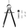 NONE Compasso di precisione professionale per matematica e geometria con blocco, in metallo resistente, accessori per disegno tecnico