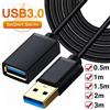 NONE Cavo di Prolunga USB 3.0 2.0, Cavo di Estensione per Trasferimento Dati Veloce 0.5/1/1.5/2/3M per Smart TV, Xbox One, SSD, PC, Laptop
