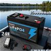 Ddadache Batteria al Litio ad Alta Capacità 🤼 Batteria LiFePO4 a ciclo profondo 24V 150Ah 🤼 ‍ ♂️ Batteria al Fosfato di Ferro, Ideale per Impianti Solari Off-Grid, Campeggio e Camper