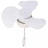 NONE Ventilatore portatile USB da 14 cm, silenzioso, piccolo, adatto per letto e camera da letto, ventilatore USB flessibile, ventilatore portatile per raffreddamento.