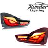 xunder Luci Posteriori Full LED Compatibili con BMW Serie 1 e Serie 4 F32 F36 F20 LCI F21 F20 M1 M4, Design a Squame di Drago ECE, Coppia di Fanali Posteriori LED Plug and Play