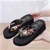 NONE Infradito da donna con zeppa, ciabatte estive da spiaggia, sandali casual da esterno, scarpe estive da donna