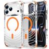 RPKKS Cover Magnetica Antiurto Trasparente con Effetto Ondulato per iPhone 17 16 15 14 Plus 13 12 Pro Max Compatibile con MagSafe