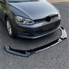 NONE Set Spoiler Anteriore Nero Lucido per Paraurti, Kit Carrozzeria per VW Golf 7 7.5 MK7 MK7.5 GTI GTD R R-Line 2012-2020, per Volkswagen Nero Lucido