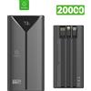 NONE WOOX qualità sicura 22.5W banca di carica rapida 10000mAh 20000mAh grande capacità, 3 cavi + 3 USB tipo C e porta USB-A, banca di energia con schermo a led, batteria esterna per iphone sasumg huawei
