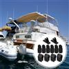 1 Set di nylon Bimini Top Eye End Cap Raccordi per tettoia per barche Hardware