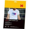 Kodak 5740-021 Light T-Shirt Transfers Paper, Carta a Trasferimento Termico, A4, 5 Fogli, Bianca