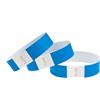 CINTAPUNTO Braccialetti carta eventi - 100 pezzi - identificativi colorati tipo Tyvek Bracciali di carta impermeabili - braccialetto discoteche - per feste festival con chiusura adesiva - Neon Blue