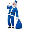 W WIDMANN MILANO Party Fashion Widmann 15365 costume BABBO NATALE BLU One Size Fits Most Adult