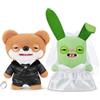 Fuggler Wedding Fuggs 9-Inch Plush 2-Pack by ZURU - Giocattoli di peluche Funny Ugly Monster con denti quasi umani e anello con denti, collezionabili per bambini, adolescenti e adulti fan