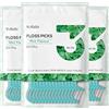 Y-Kelin Dental Floss-300 pezzi di filo interdentale stuzzicadenti, bastone per denti, plettri per denti, filo interdentale, pulizia dei denti (menta, 300 pezzi)