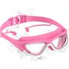 Seaflar Occhialini Nuoto Antiappannamento E Protezione UD - Visione Panoramica, Silicone 3D, Impermeabili Occhialini Piscina Adulto (Uomo Donna) Per Interni Esterni-Magenta