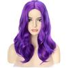 YEESHEDO Descendants Parrucca 3 Volte Breve Ricci Viola Parrucca Anime-Film Cosplay Costume Capelli Sintetici Resistente al Calore