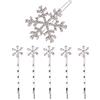 Lurrose Fermagli Per Capelli Bambini Set 6 Pezzi Fiocchi Di Neve Clip E Forcine Bianche Accessori Styling Capelli Per Tutti I Tipi Di