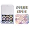 Generico Vernice gel per unghie - Palette per tocchi con di 9 colori, gel artistico per french manicure | Kit per studio spa per feste per principianti, donne e ragazze, per la casa, per la casa, per