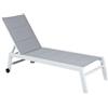 DRW Amaca in alluminio bianco, 95 x 198 x 60 cm