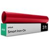 Cricut Smart Iron on, rosso - 33 cm x 0,9 m Bulk (1) | Vinile a trasferimento termico HTV, taglio opaco per tagli lunghi