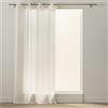 Douceur d'Intérieur, Tenda con occhielli (137 x 280 cm) Noa Natural, Poliestere Lino