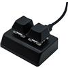 OEUVREBY Tastiera meccanica da gioco retroilluminata 2 tasti per audio Progra mming Gaming Switch Nero