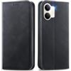 MOJIA Cover per Vivo Y21 5G, Custodia Folio Portafoglio in Pelle PU [chiusura magnetica], Case a Libro con Guscio Interno in TPU, Supporto per Carte.. Nero